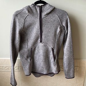 Lululemon, size 6, purple pull over with half zipper